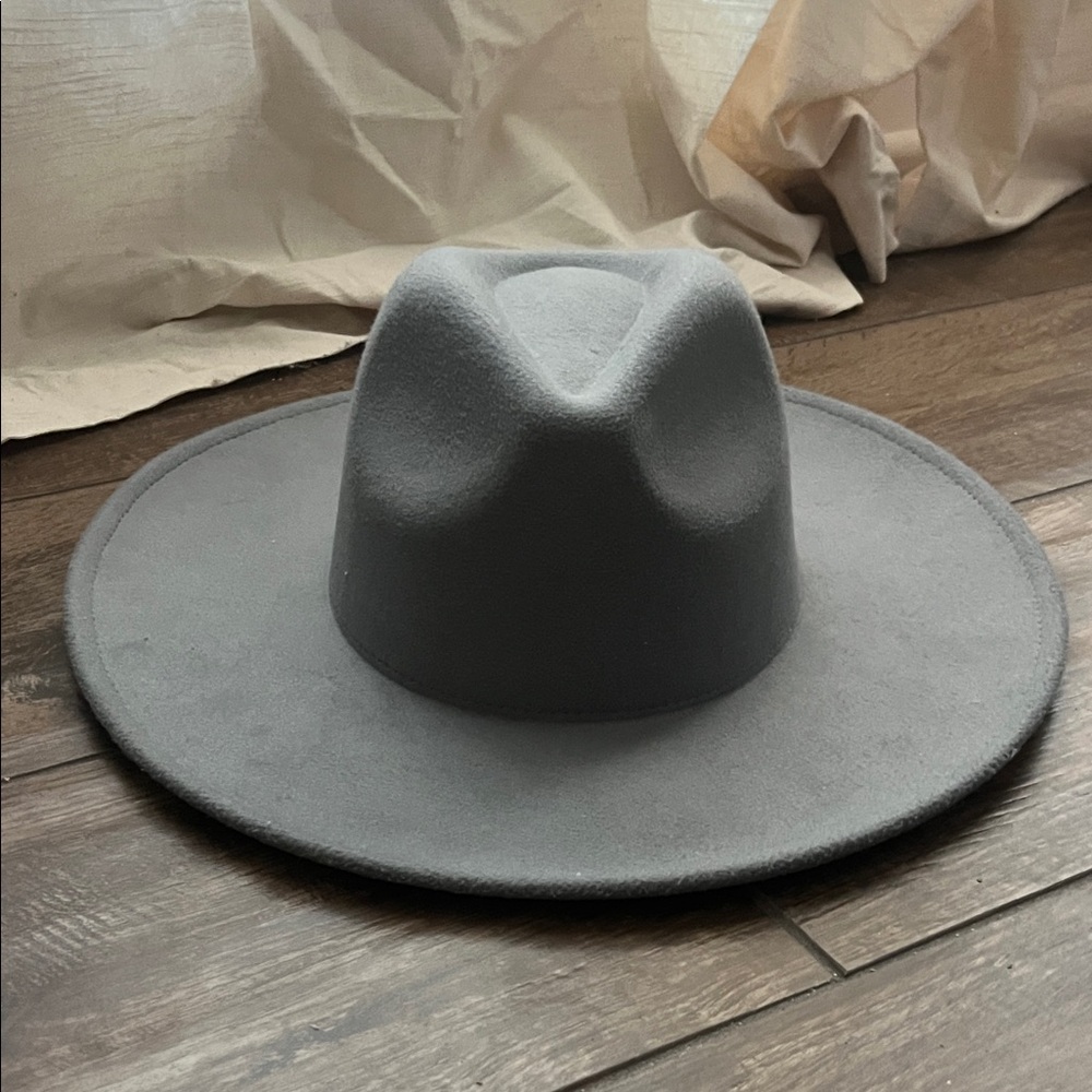 Gray Fedora Hat - image 1